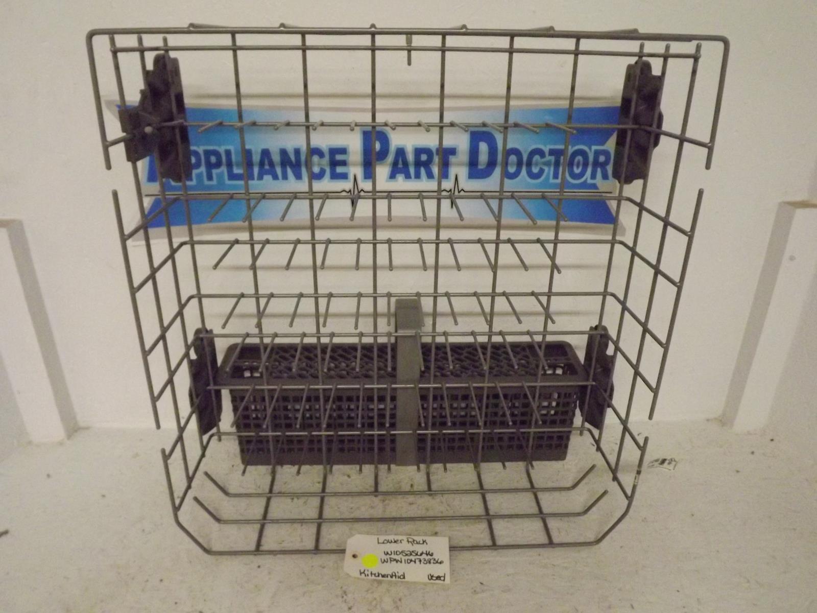 KitchenAid Dishwasher W10525646 WPW10473836 Lower Rack Used KitchenAid Dishwasher W10525646 WPW10473836 Lower Rack Used